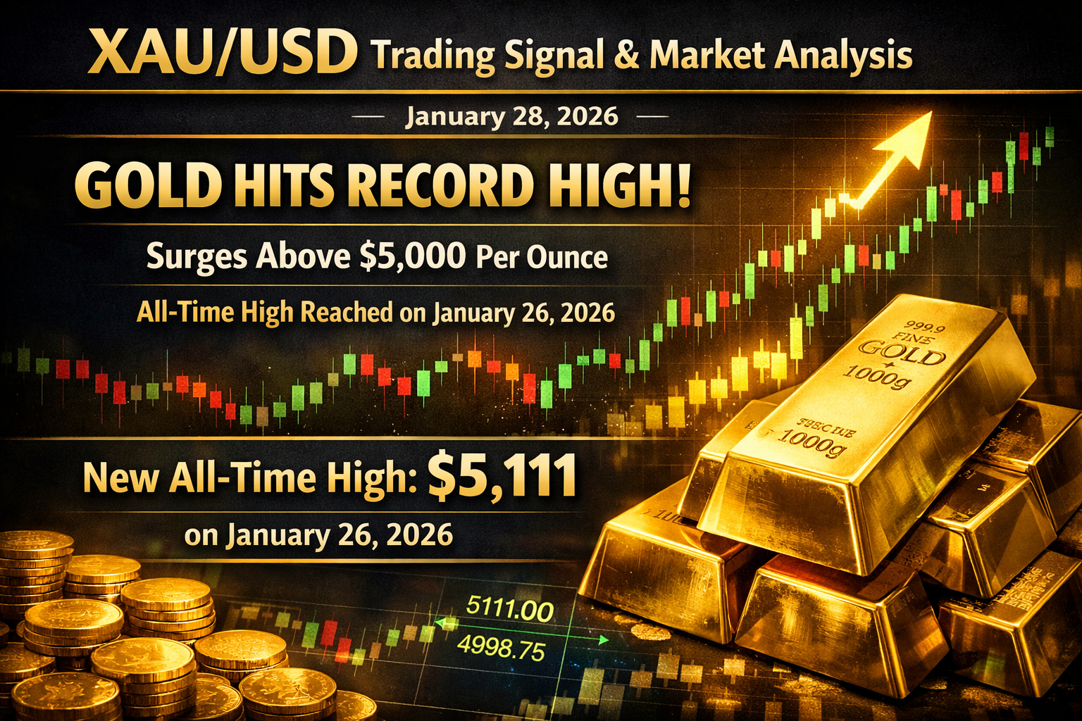XAU/USD Trading Signal and Market Analysis for January 28, 2026