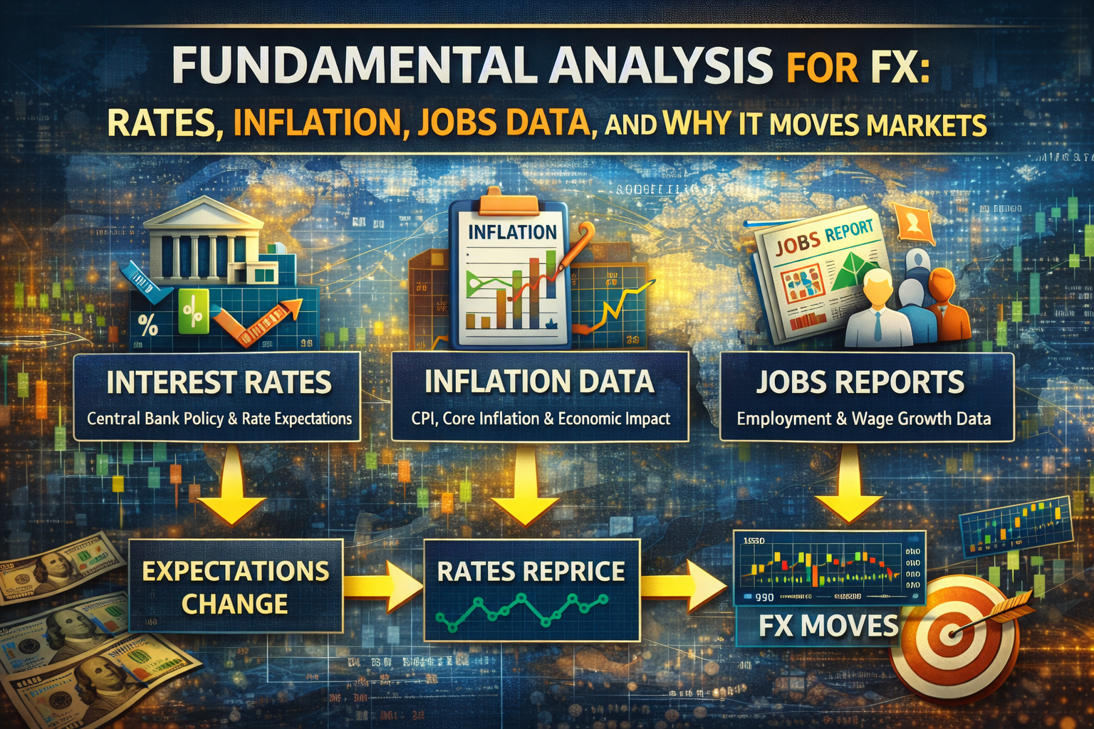 Fundamental Analysis for FX: Rates, Inflation, Jobs Data, and Why It Moves Markets