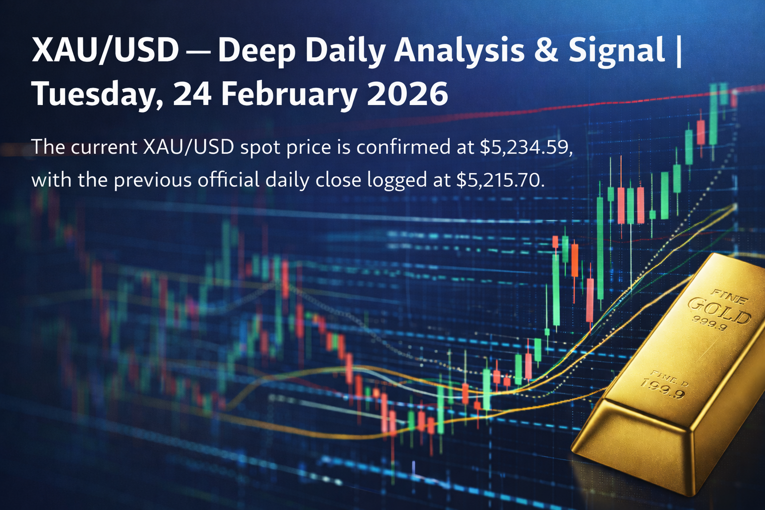 XAU/USD — Deep Daily Analysis & Signal | Tuesday, 24 February 2026