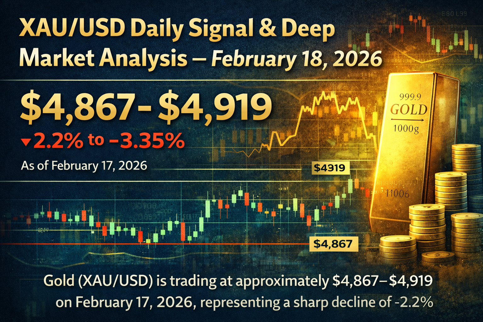 XAU/USD Daily Signal & Deep Market Analysis — February 18, 2026