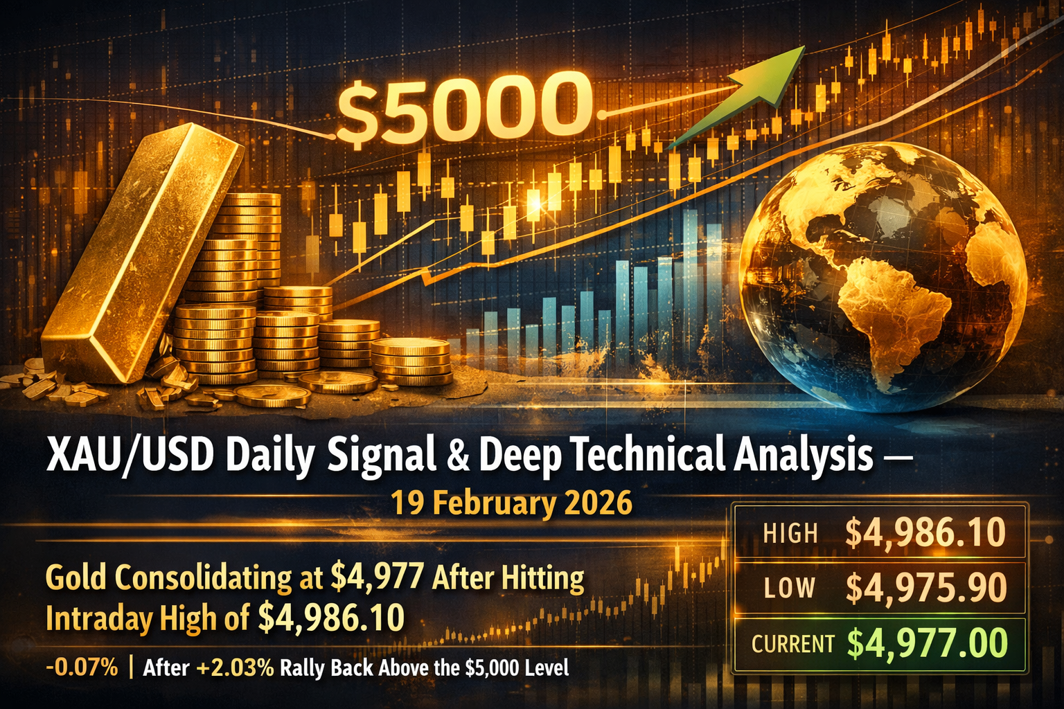 XAU/USD Daily Signal & Deep Technical Analysis — 19 February 2026