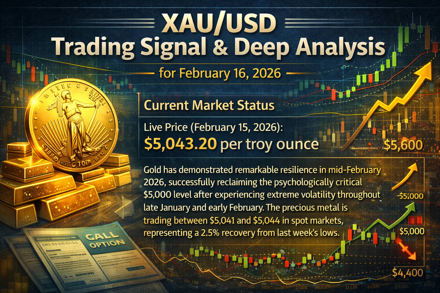 XAU/USD Trading Signal & Deep Analysis for February 16, 2026