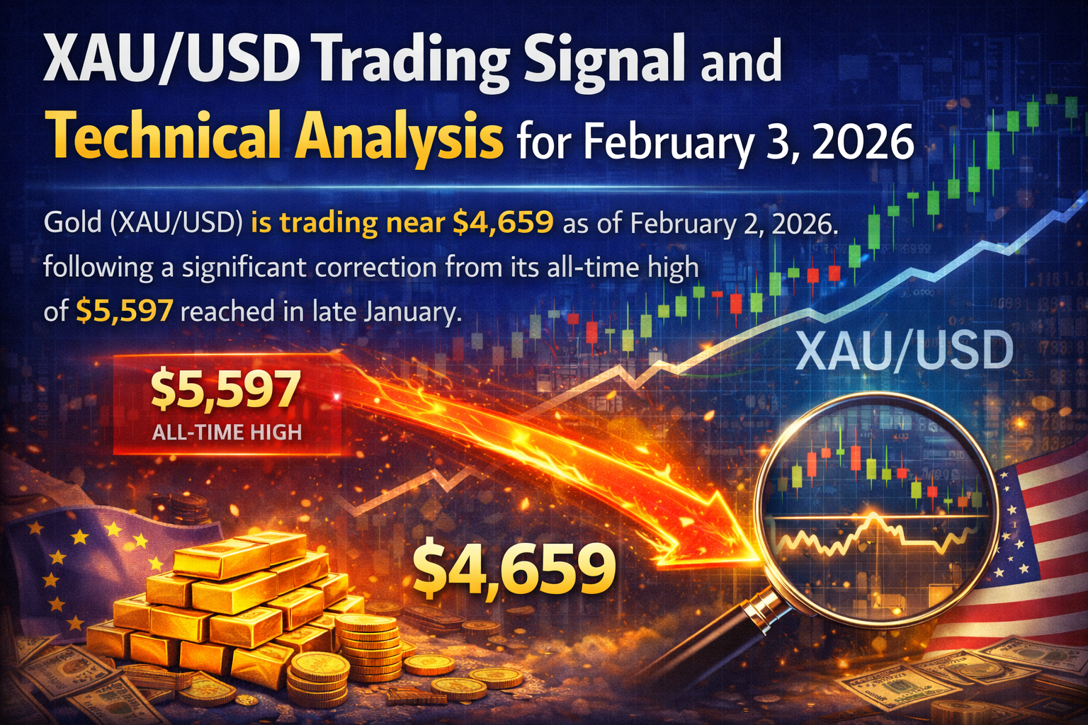 XAU/USD Trading Signal and Technical Analysis for February 3, 2026