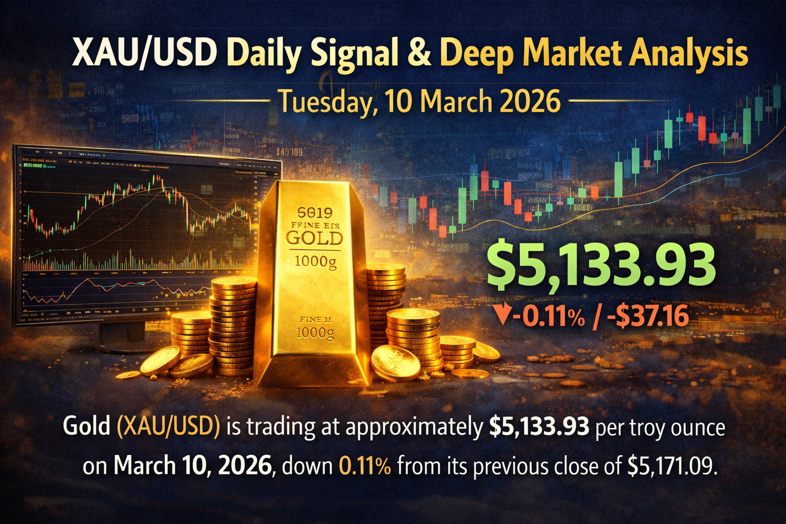 XAU/USD Daily Signal & Deep Market Analysis — Tuesday, 10 March 2026