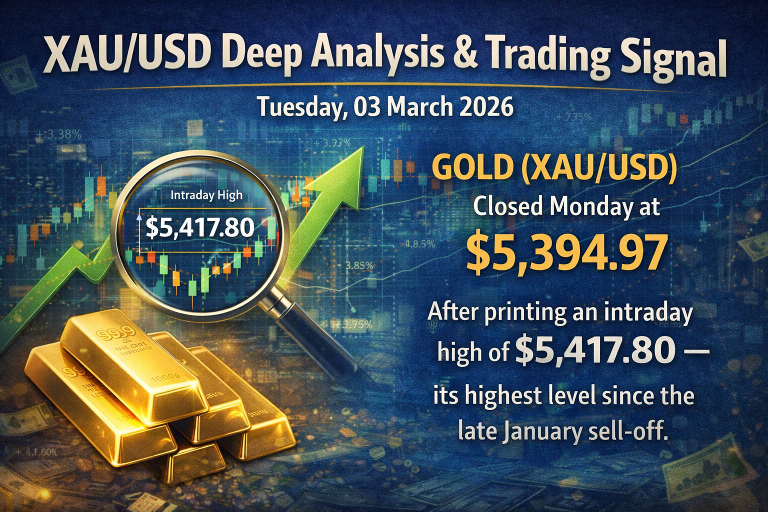 XAU/USD Deep Analysis & Trading Signal — Tuesday, 03 March 2026