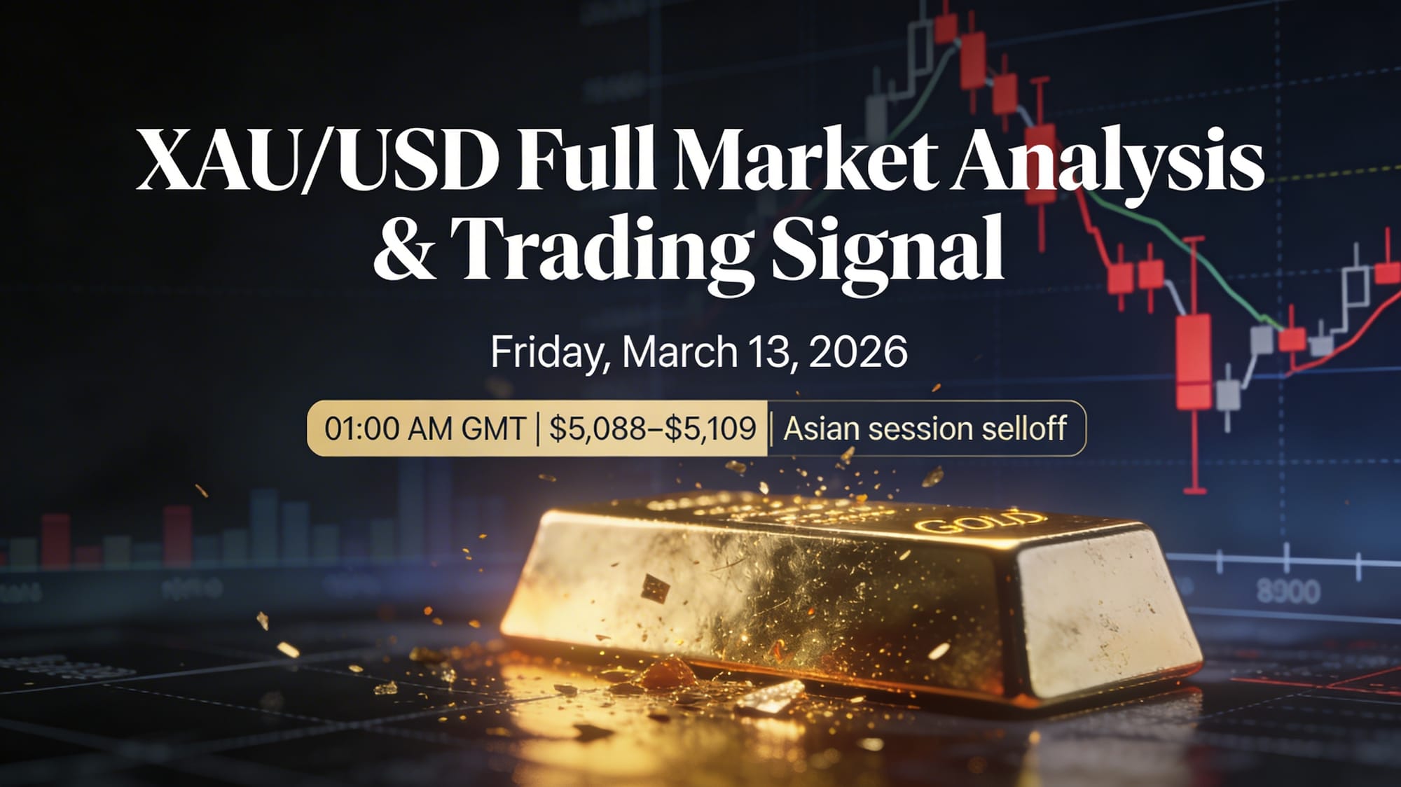 XAU/USD Full Market Analysis & Trading Signal — Friday, March 13, 2026