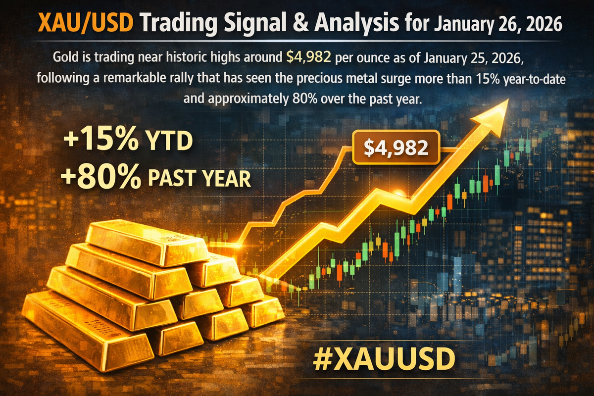 XAU/USD Trading Signal & Analysis for January 26, 2026