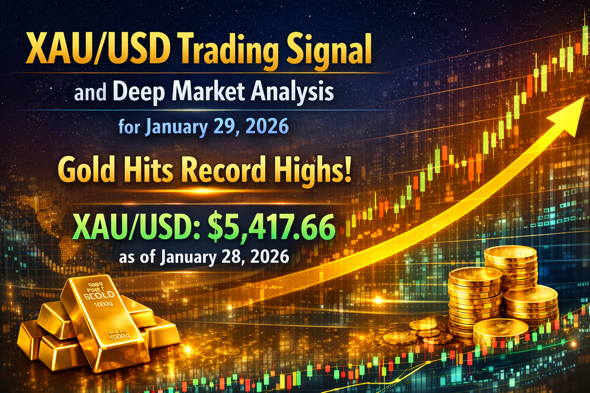 XAU/USD Trading Signal and Deep Market Analysis for January 29, 2026